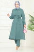 Bolero Detaylı Tesettür Kombin 23023UKB139-MS Mint - Thumbnail