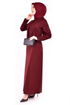 Bolero Dress Burgundy ASM2224 - Thumbnail