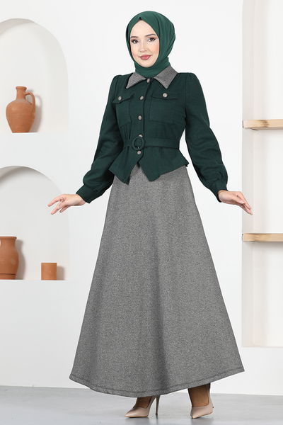 MSL - Bolero Dress MSL2478 Emerald