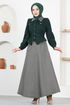 Bolero Kleid MSL2478 Smaragde - Thumbnail