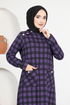 Bouton Détail Robe LM 1566 Lilas - Thumbnail