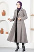 Boutonné Cachet Manteau LM 5455 Gris - Thumbnail