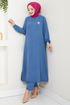 Broderie Détaillé Aérobie Équipe 9143PL940-L Indigo - Thumbnail