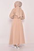 Buttoned Up Dress Mink END5530 - Thumbnail