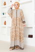 Buttoned Up Dress MSL1130 Mink - Thumbnail