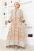 Buttoned Up Dress MSL1130 Mink - Thumbnail