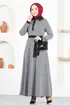 Buttoned Up Dress MSL9048 Black - Thumbnail