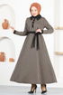 Buttoned Up Dress MSL9048 Black&Vision - Thumbnail