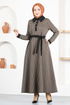 Buttoned Up Dress MSL9048 Black&Vision - Thumbnail