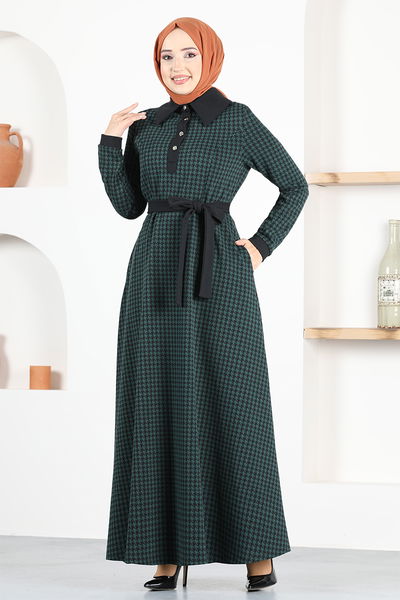 MSL - Buttoned Up Dress MSL9048 Emerald - 330222