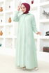 Buttoned Up Dress PLX0107 Green - Thumbnail