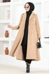 Buttoned Up Stamp Coat MSL5455 Mink - Thumbnail