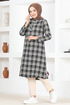 Buttoned Up Tunic MSL1168 Black - Thumbnail