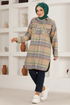 Buttoned Up Tunic PLV3520 Mink - Thumbnail