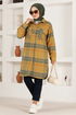 Buttoned Up Tunic PLV3520 Mustard - Thumbnail