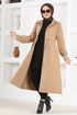 Cachet Manteau FIN5548 Café au Lait - Thumbnail