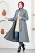 Cachet Manteau FIN5548 Sombre Gris - Thumbnail