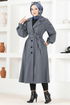 Cachet Manteau FIN5557 Anthracite - Thumbnail