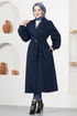 Cachet Manteau FIN5557 Bleu marine - Thumbnail