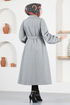 Cachet Manteau FIN5557 Gris - Thumbnail