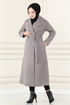 Cachet Manteau LM 5966 Gris - Thumbnail