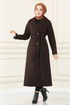 Cachet Manteau LM 5966 Marron - Thumbnail