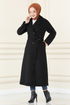 Cachet Manteau LM 5966 Noir - Thumbnail