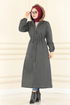 Cachet Manteau LM 5973 Anthracite - Thumbnail