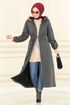 Cachet Manteau LM 5973 Anthracite - Thumbnail