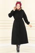 Cachet Manteau LM 5973 Noir - Thumbnail