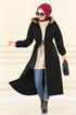 Cachet Manteau LM 5973 Noir - Thumbnail