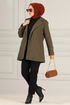 Cachet Manteau MSS5050 Kaki - Thumbnail