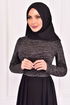 Cape Abendkleid Schwarz ASM2450 - Thumbnail