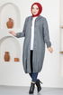 Capuche Cachet Manteau FIN5045 Anthracite - Thumbnail