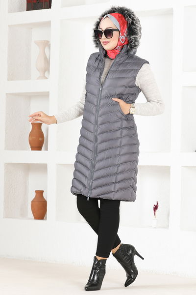 ART - Capuche Gonflé Gilet ARTICLE2873 Anthracite