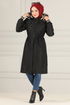 Capuche Manteau MSS5055 Noir - Thumbnail