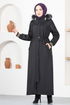 Capuche Manteau MSS5075 Noir - Thumbnail