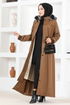 Capuche Manteau MSS5075 Taba - Thumbnail