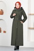 Capuche Manteau MSS5095 Kaki - Thumbnail