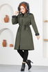 Capuche Manteau MSS5098 Kaki - Thumbnail