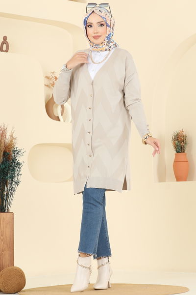 B.R.Z - Cardigan 3193BRZ597-MS Stone - 399153