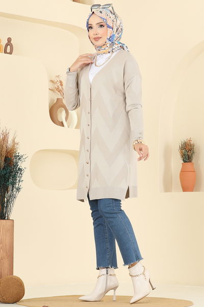 B.R.Z - Cardigan 3193BRZ597-MS Stone - 399154
