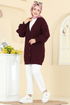 Cardigan 341BRZ597-MS Burgundy - Thumbnail