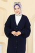 Cardigan 341BRZ597-MS Navy Blue - Thumbnail