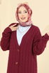 Cardigan 377BRZ597-MS Burgundy - Thumbnail