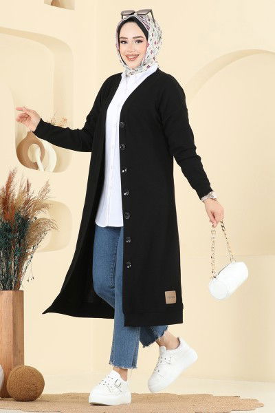 T.E.G. - Cardigan 6038TEG847-MS Black