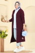 Cardigan 6038TEG847-MS Burgundy - Thumbnail