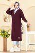 Cardigan 6038TEG847-MS Burgundy - Thumbnail