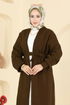 Cardigan 8090KLB1050-MS Brown - Thumbnail