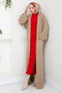 Cardigan Knitwear Dress 2121HBS932-M Vision &Red - Thumbnail